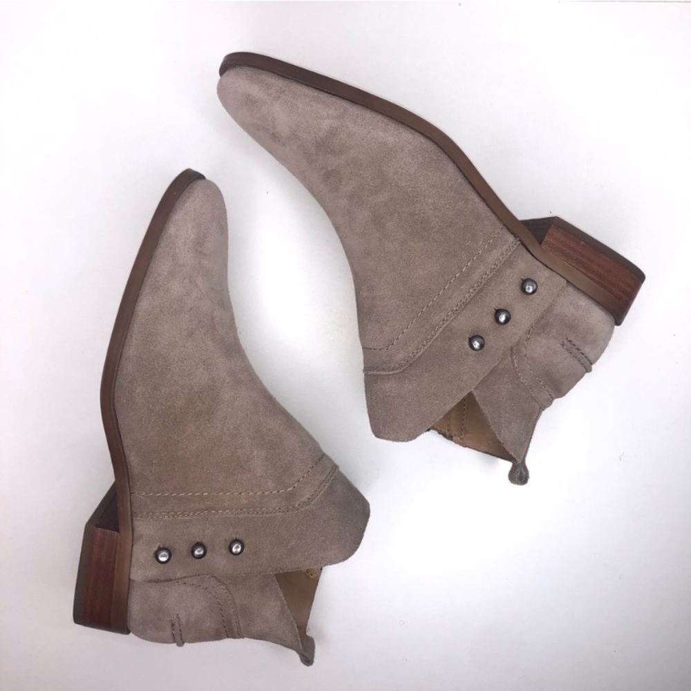 Franco Sarto “RUBY” Suede Leather Ankle Booties